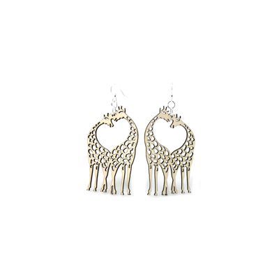 Giraffe Heart Earrings # 1069