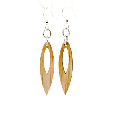 PoINted Drop Bamboo EarrINgs #993