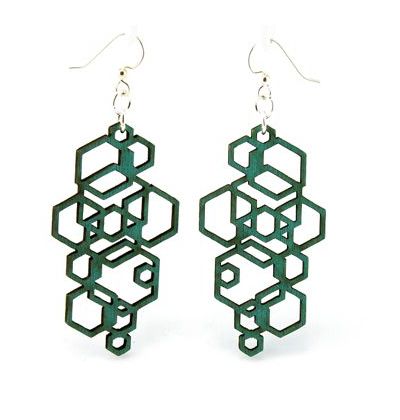 Hexagon Cluster Earrings # 1051