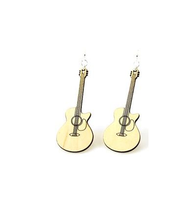 Cut-Away Guitar Earrings # 1423